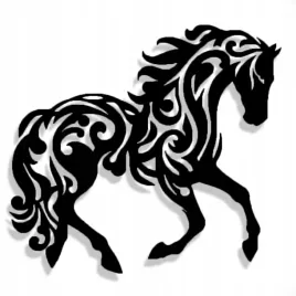 1-kon-obraz-filc-3d-azur-zawieszka-decor-czarny-wys-30cm