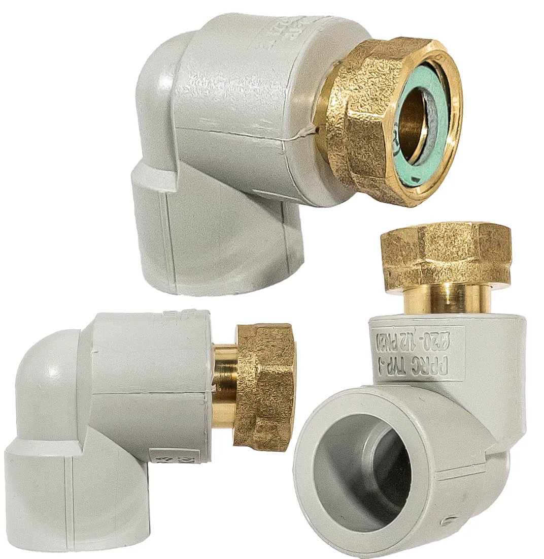 KORE Dann 　183番　3枚セット① KOLANO KOLANKO Z PÓŁŚRUBUNKIEM 90° Z GWINTEM PP ZGRZEWANE Ø