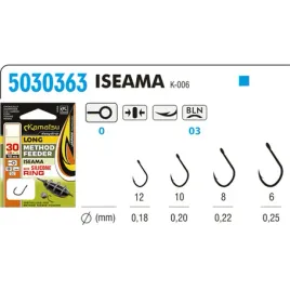 kamatsu-haczyki-method-iseama-z-gumka-roz-12-30-cm