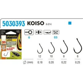kamatsu-haczyki-method-koiso-z-gumka-roz-6-30-cm
