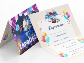 zaproszenie-smerfy-na-urodziny-dziecka-koperta-gratis