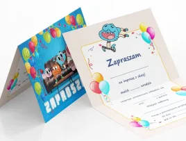 zaproszenie-niesamowity-swiat-gumballa-na-urodziny-dziecka-koperta-gratis