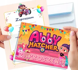 zaproszenie-abby-hatcher-s-fuzzly-fun-na-urodziny-dziecka-koperta-gratis