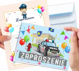 zaproszenie-policja-radiowoz-policyjny-na-urodziny-dziecka-koperta-gratis