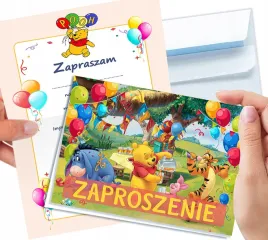 zaproszenie-kubus-puchatek-na-urodziny-dziecka-koperta-gratis