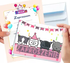 zaproszenie-koty-na-urodziny-dziecka-koperta-gratis