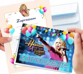 zaproszenie-hannah-montana-na-urodziny-dziecka-koperta-gratis