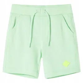 szorty-dzieciece-ze-sznurkiem-sciagajacym-jasnozielone-128