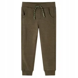 dzieciece-spodnie-dresowe-melanz-khaki-92
