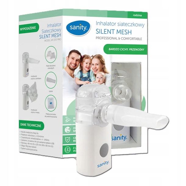 SANITY Inhalator Siateczkowy SILENT MESH