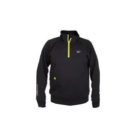 matrix-bluza-minimal-black-marl-1-4-zip-sweater-m