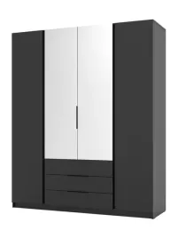 pojemna-szafa-z-szufladami-lustrem-200-cm-klara-czarna-cichy-domyk