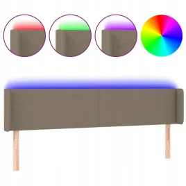 zaglowek-do-lozka-z-led-taupe-183x16x78-88-cm-tkanina