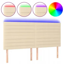zaglowek-do-lozka-z-led-kremowy-160x5x118-128-cm-tkanina