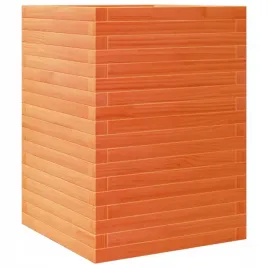 donica-ogrodowa-woskowy-braz-50x50x685-cm-drewno-sosnowe
