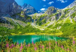 puzzle-1000-ukladanka-widok-krajobraz-gory-las-jezioro-tatry-9-castor