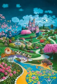 puzzle-1000-ukladanka-widok-krajobraz-zamek-kopciuszka-ogrod-9-castor