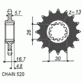zebatka-napedowa-sunstar-sunf392-16