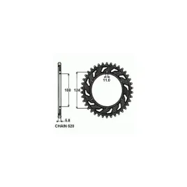 zebatka-napedzana-stalowa-sunstar-sunr1-4536-40