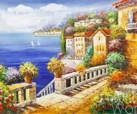 malowanie-po-numerach-miasto-z-widokiem-na-morze-40-x-50