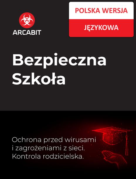 Arcabit Bezpieczna Szkoła 100 stanowisk 3 lata nowa licencja