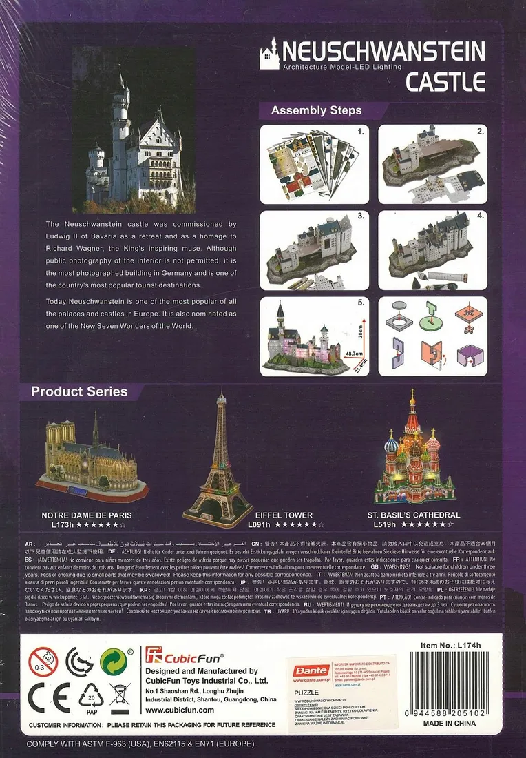 puzzle-3d-neuschanstein-castle-l174