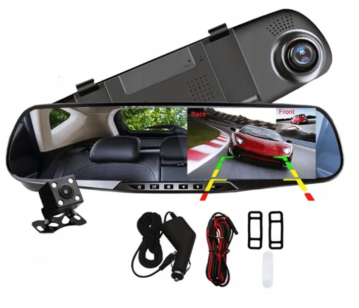 monitor-w-lusterku-5-kamera-cofania-w-ramce-elementy-zestawu-przewod-wideo