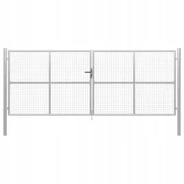 brama-ogrodowa-galwanizowana-stal-415x200-cm-srebrna