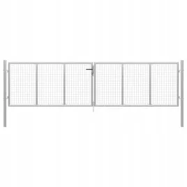 brama-ogrodowa-galwanizowana-stal-415x150-cm-srebrna