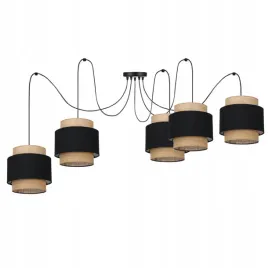lampa-wiszaca-jutowa-spider-pajak-5-pkt-czarna