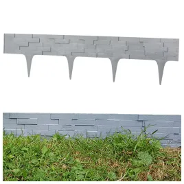 palisada-ogrodowa-stone-237-cm-obrzeze-plotek-trawnikowy-grafit