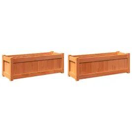 donice-ogrodowe-2-szt-woskowy-braz-lite-drewno-sosnowe
