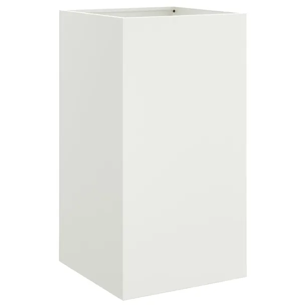donica-biala-42x38x75-cm-stal-wysokosc-produktu-75-cm