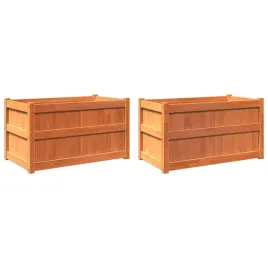 donice-ogrodowe-2-szt-woskowy-braz-lite-drewno-sosnowe