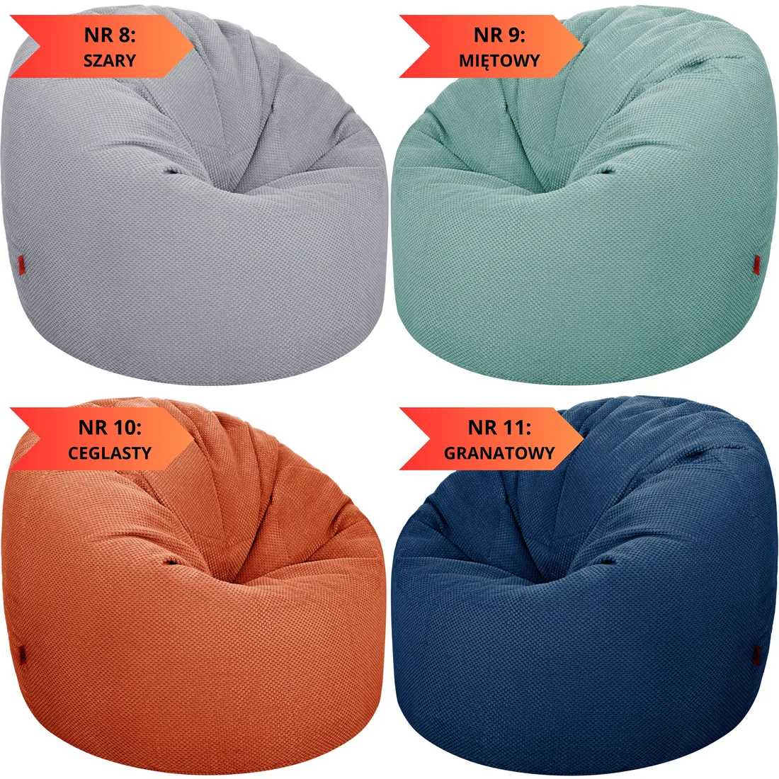 SFOさま WIELKI FOTEL WOREK SAKO + POKROWIEC | PUF DO SALONU STYLOWA PUFA