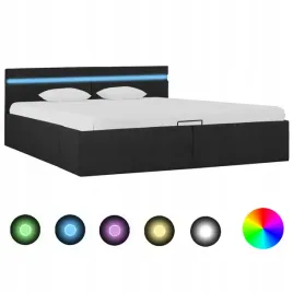 rama-lozka-podnosnik-i-led-ciemnoszara-tkanina-160-x-200-cm