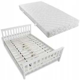 lozko-z-materacem-lite-drewno-sosnowe-140-x-200-cm