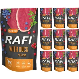 mokra-karma-dla-psa-rafi-z-kaczka-w-saszetkach-zestaw-10-x-500-g