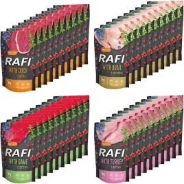 mokra-karma-dla-psa-rafi-mix-smakow-4-w-saszetkach-zestaw-40-x-500-g