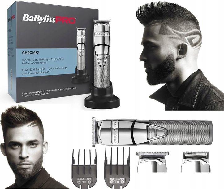 BABYLISS PRO MASZYNKA TRYMER SILVER METAL FX7880E