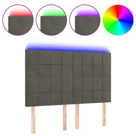 zaglowek-do-lozka-z-led-ciemnoszary-144x5x118-128-cm-aksamit