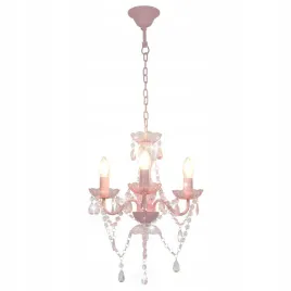 zyrandol-z-koralikami-rozowy-okragly-3-zarowki