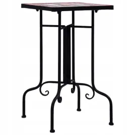 stolik-mozaikowy-terakotowo-bialy-ceramiczny