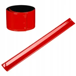 opaska-odblaskowa-samozaciskowa-czerwona-34-x-3-cm-premium-welur-na-reke