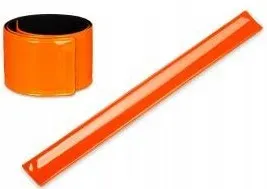 opaska-odblaskowa-samozaciskowa-pomaranczowa-na-reke-ramie-rower-34cm-welur