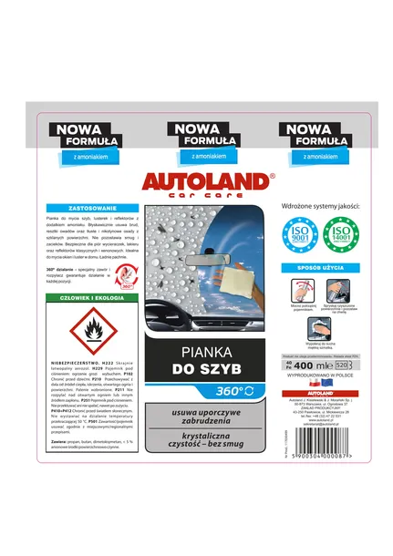 pianka-do-szyb-400ml-autoland-stan-opakowania-oryginalne