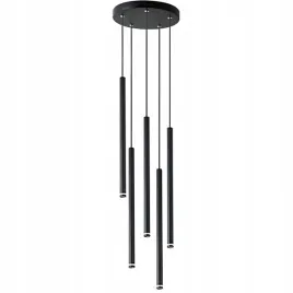 lampa-wiszaca-sufitowa-regulowana-zyrandol-led-5xg9-tuba-czarna-okragla