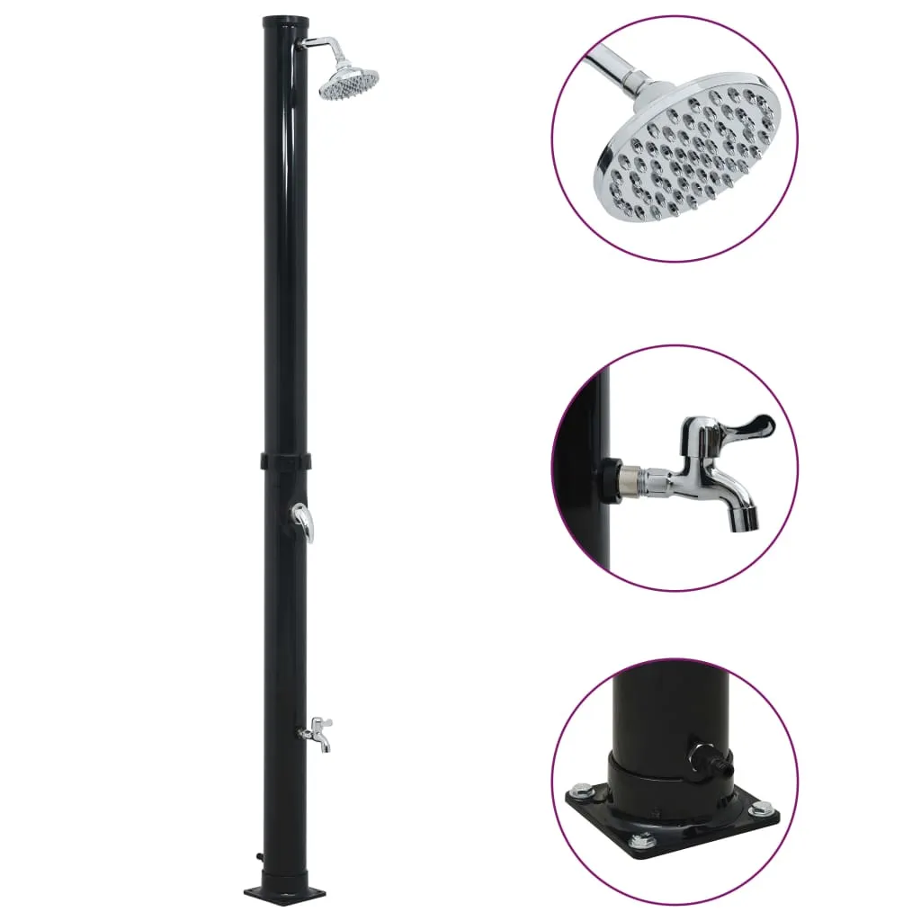 prysznic-solarny-czarny-220-cm-20-l
