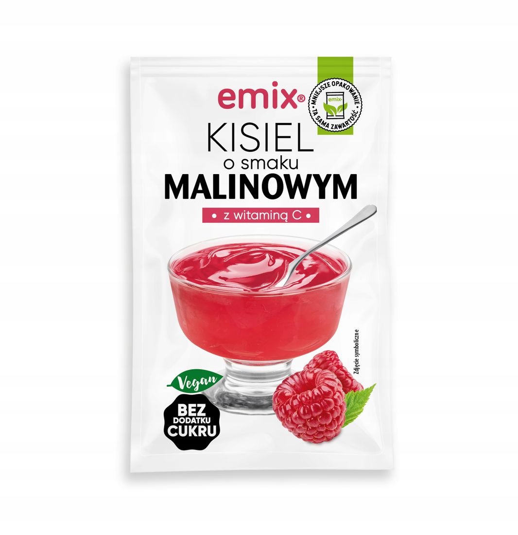 Emix Kisiel Malinowy 40g Bez Cukru – 192300031 - ERLI.pl