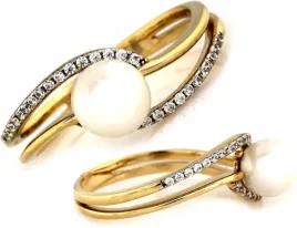 zloty-pierscionek-585-ozdobiony-syntetyczna-perla-i-cyrkoniami-r14